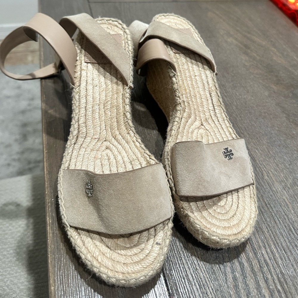 Tory Burch Women's Beige Espadrille Sandals